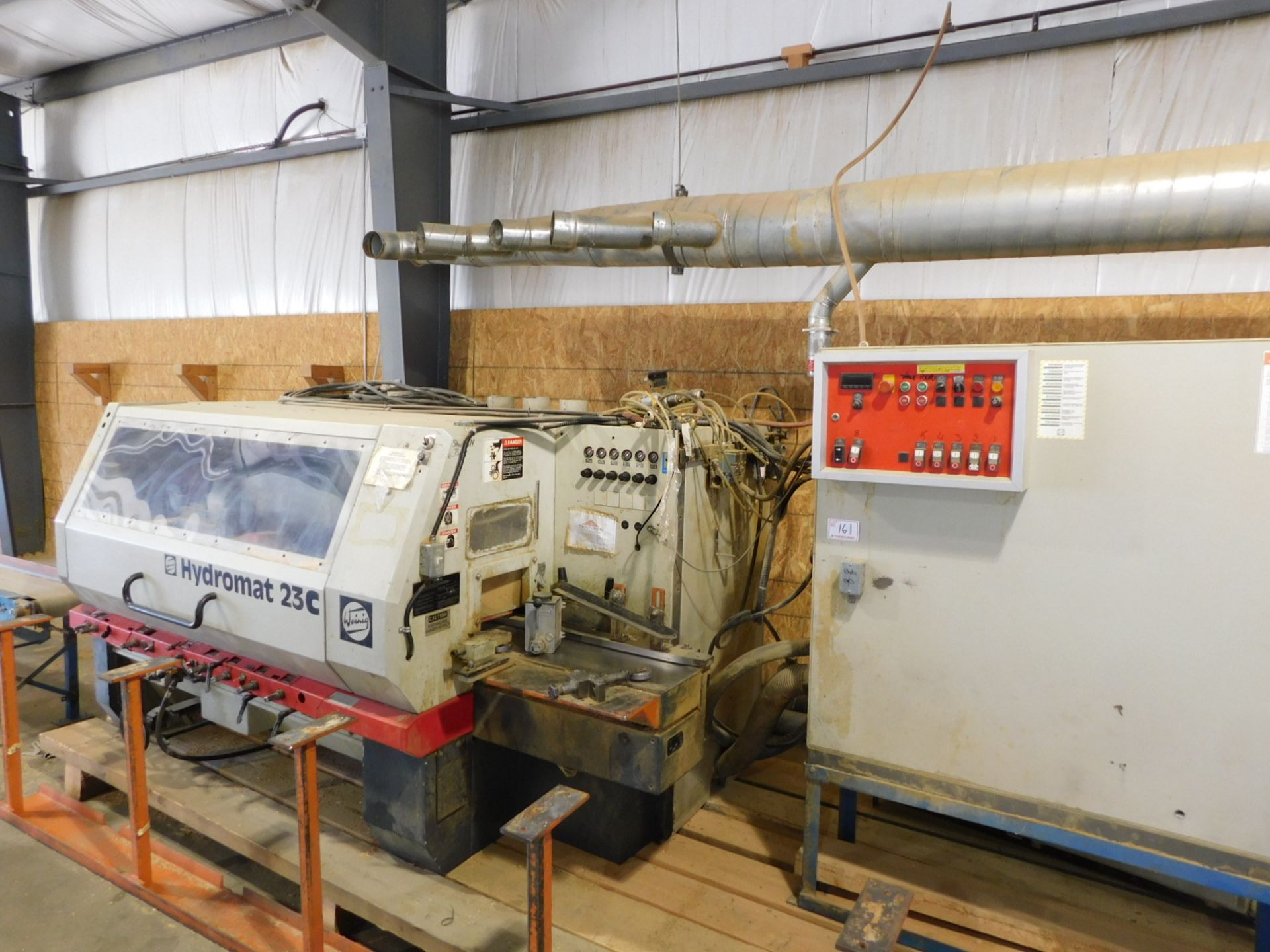WEINIG HYDROMAT 23C 6 HEAD MOULDER, FEED SPEED: 200FPM, 2-1/8" SPINDLE, JOINTED, 460V, S/N 023-3559