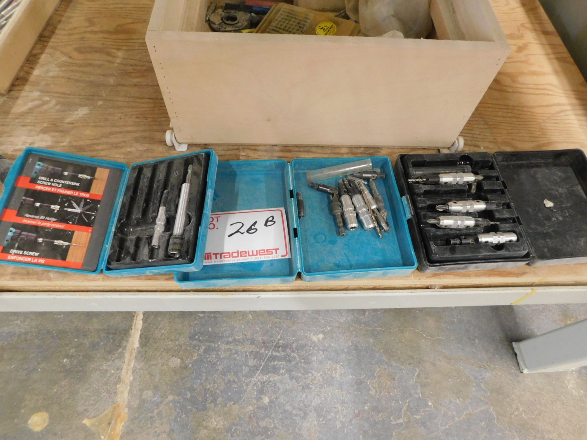 LOT OF DRILL & COUNTERSINK BITS