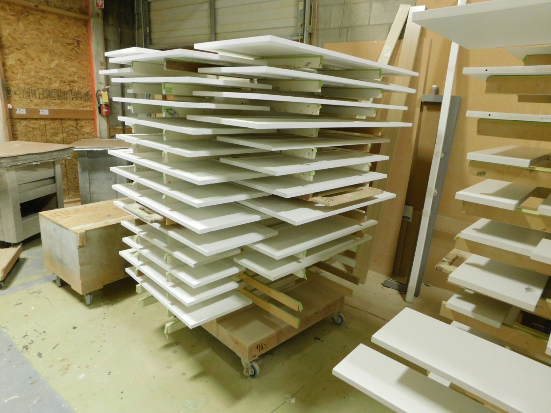 WOOD DRYING RACK ON CASTORS