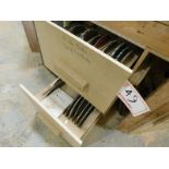 (2) DRAWERS OF 10", 12", & 14" SAW BLADES