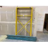 SECTION OF 9' PALLET RACKING, (6) CROSS PIECES