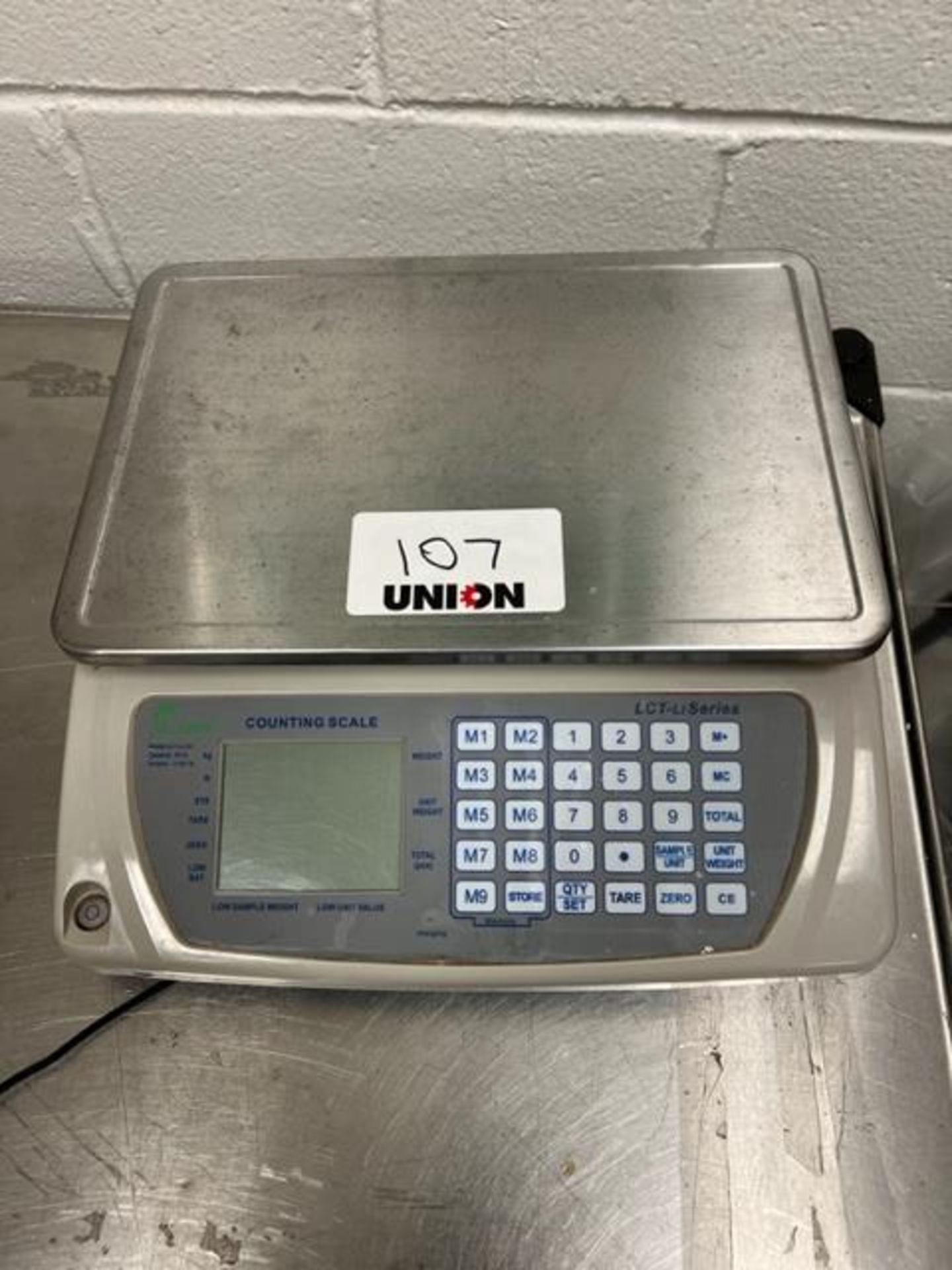 Asset 107 - LCT Digital Scale, serial#LC1711065. Weight range up to 33 lbs. $80.00 Packed in