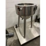 Asset 316 - Hermann Waldner 20 gallon Stainless Steel Jacketed tank with cone bottom with