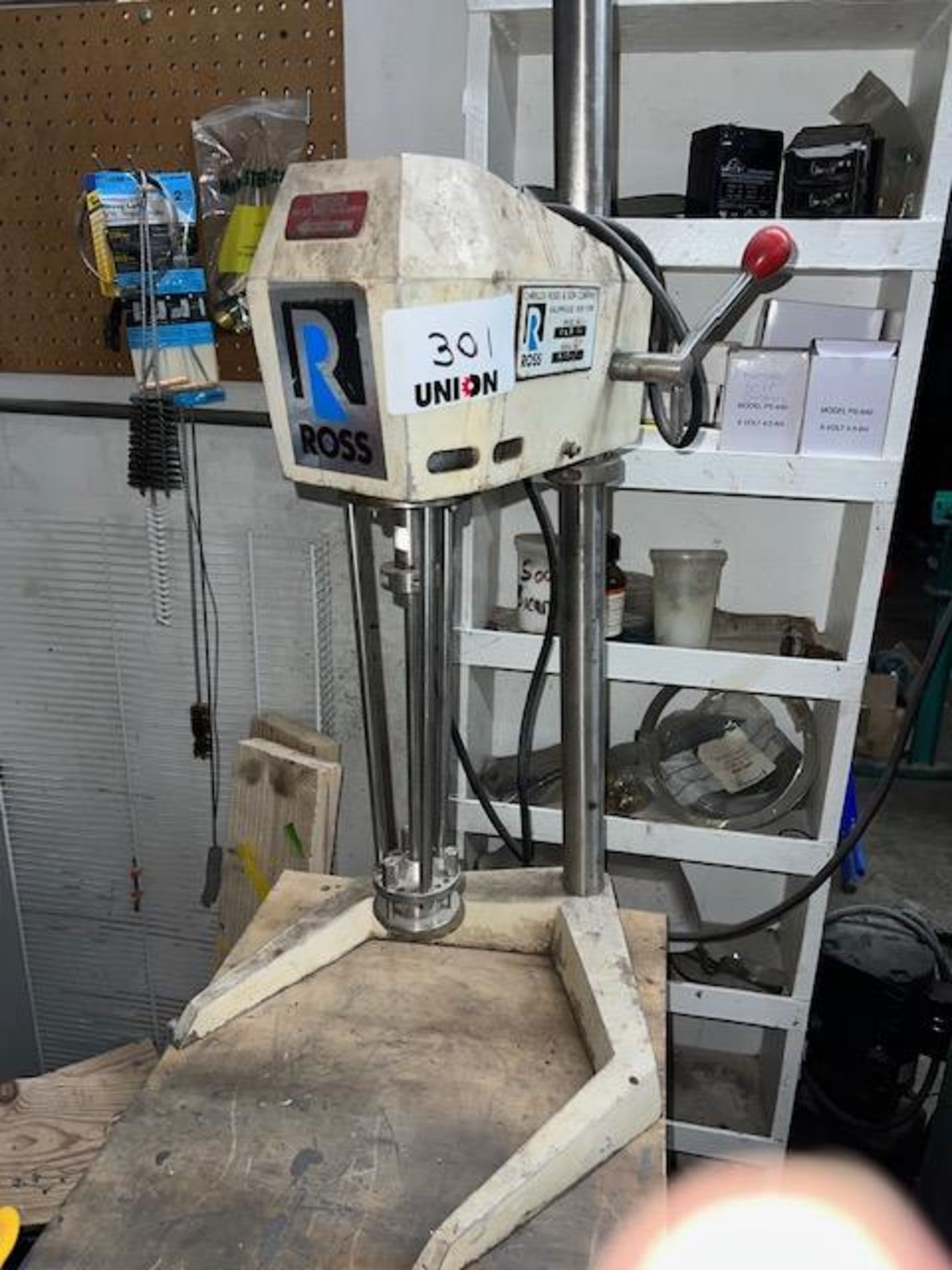 Asset 301A - Ross ME100 table top High Shear mixer with 2.5" diameter rotor, serial#56517. $345.00