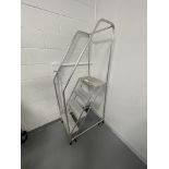 Asset 256 - 3 step ladder with plaform. $345.00 Rigged and packed on 48" x 40" pallet banded and