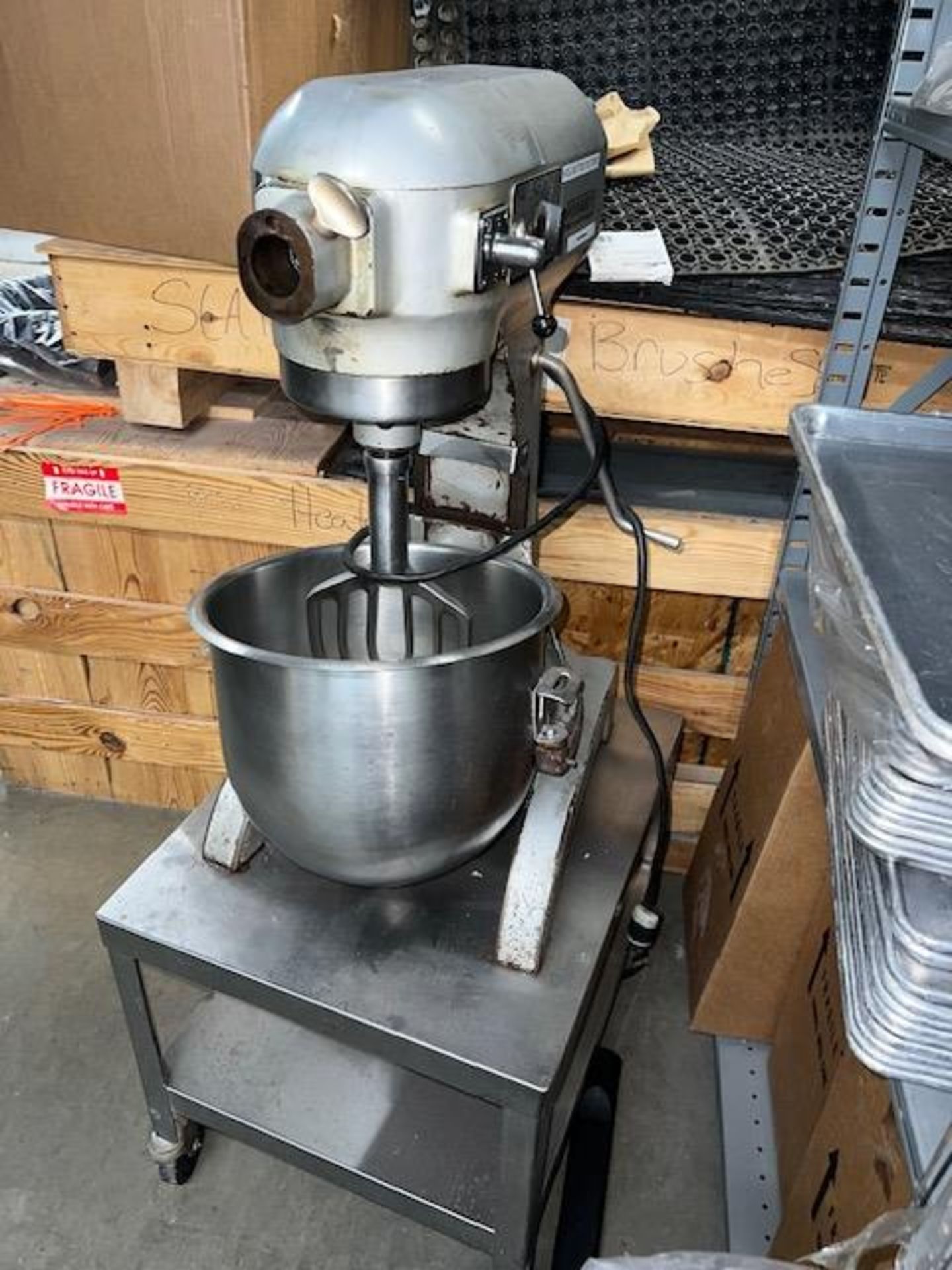 Asset 245 - Hobart 20 quart Mixer, Model A200 with stainless steel bowl and flat beater, 3 speed, - Image 2 of 5
