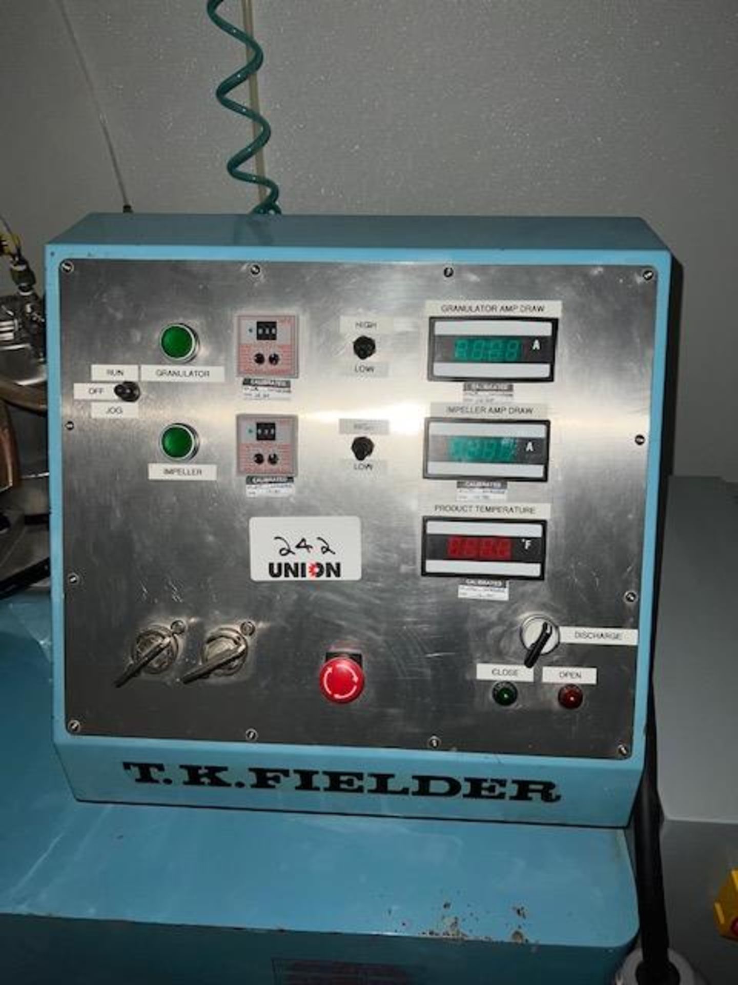 Asset 242 - T.K. Fieldler 60 liter Stainless Steel High Shear Granulator with bottom scrapered - Image 3 of 8