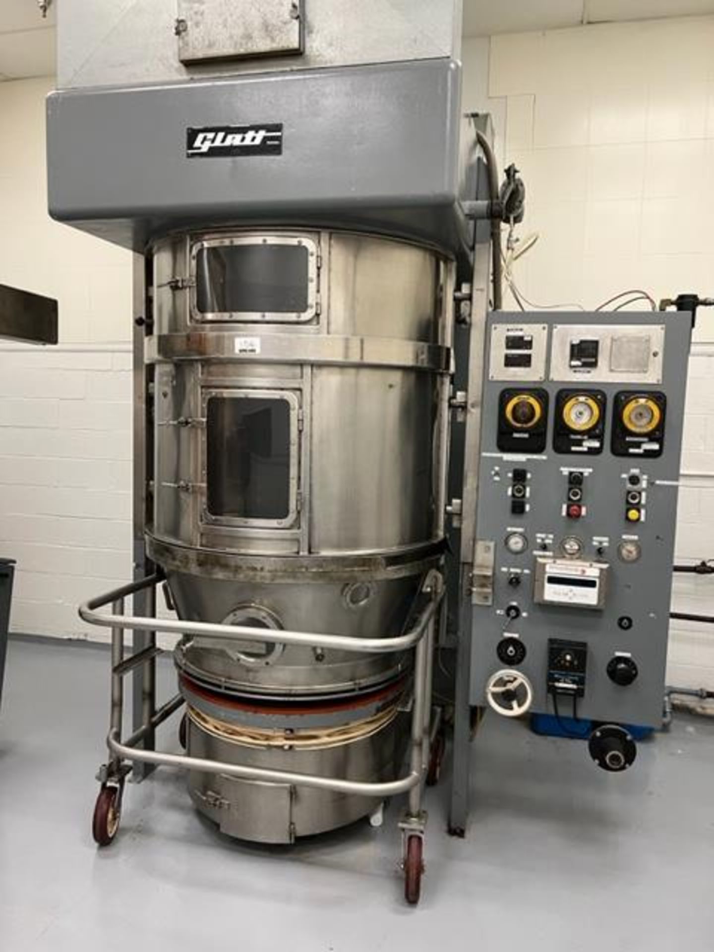 Asset 106 - Glatt WSG-120 Stainless Steel Fluid Bed Dryer, serial#2671, 3 phase, 220/380 volts. (