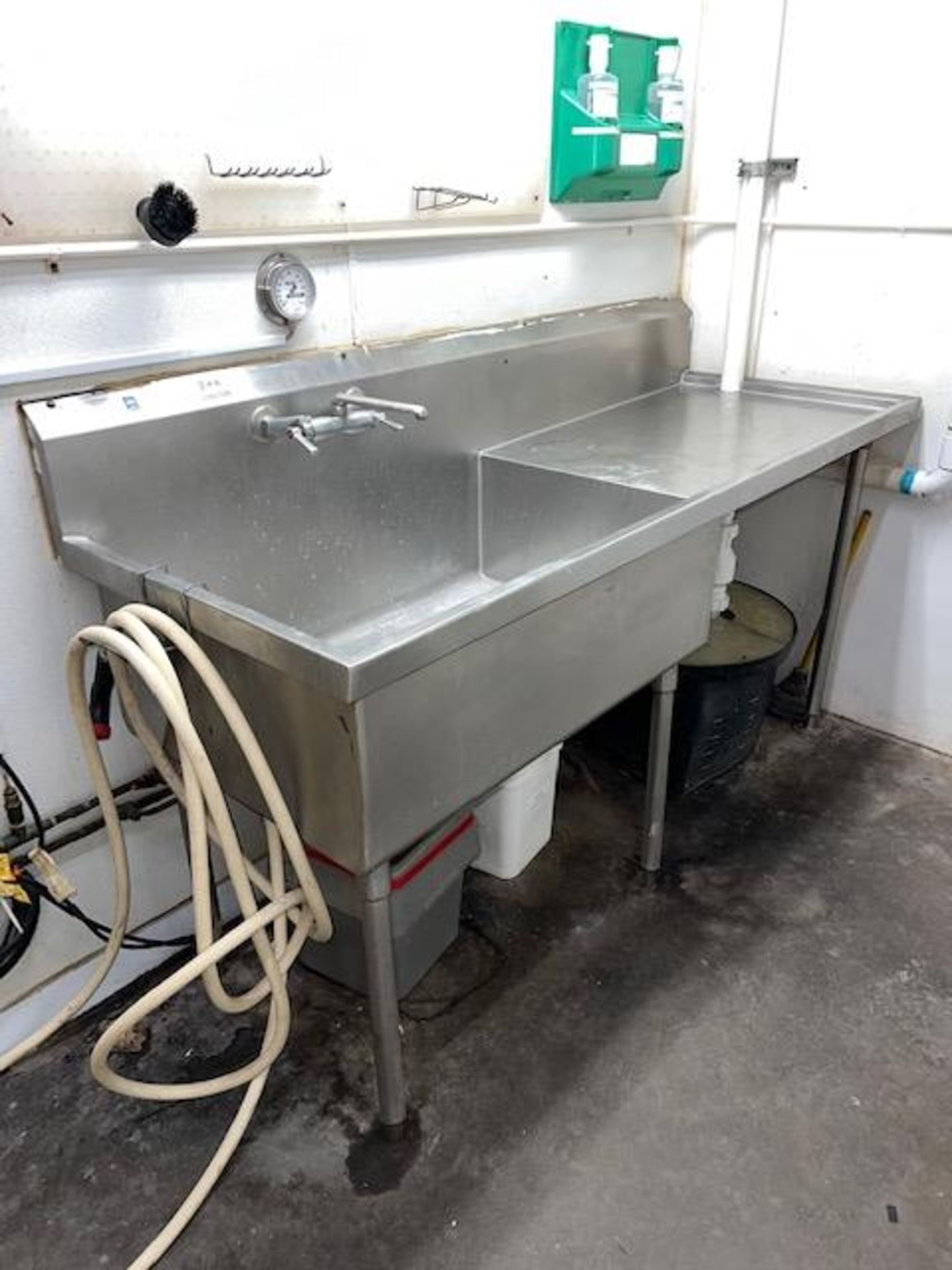 Asset 306A - Stainless steel sink, 36" x 24" x 13" deep . $345.00 Rigged and packed on 48" x 40" - Image 2 of 3