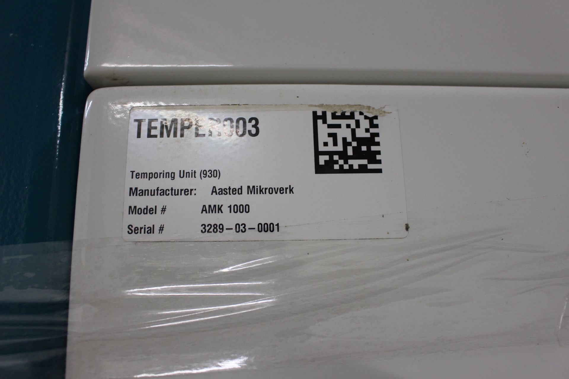 Asset 33 - Aasted AMK-1000 1000 kg/hr Tempering Unit serial#3289-03-001 built 2002, 3 stages with - Image 2 of 8
