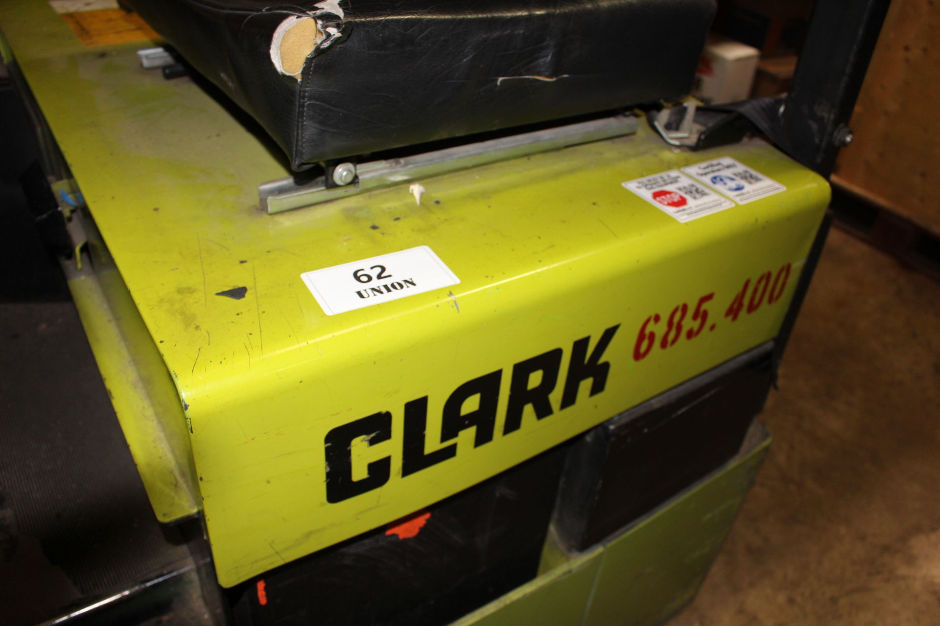 Asset 62 - Clark model TN15S Type E Electric 1625 lb Forklift serial#TM24702849055FB with 42" - Image 2 of 4