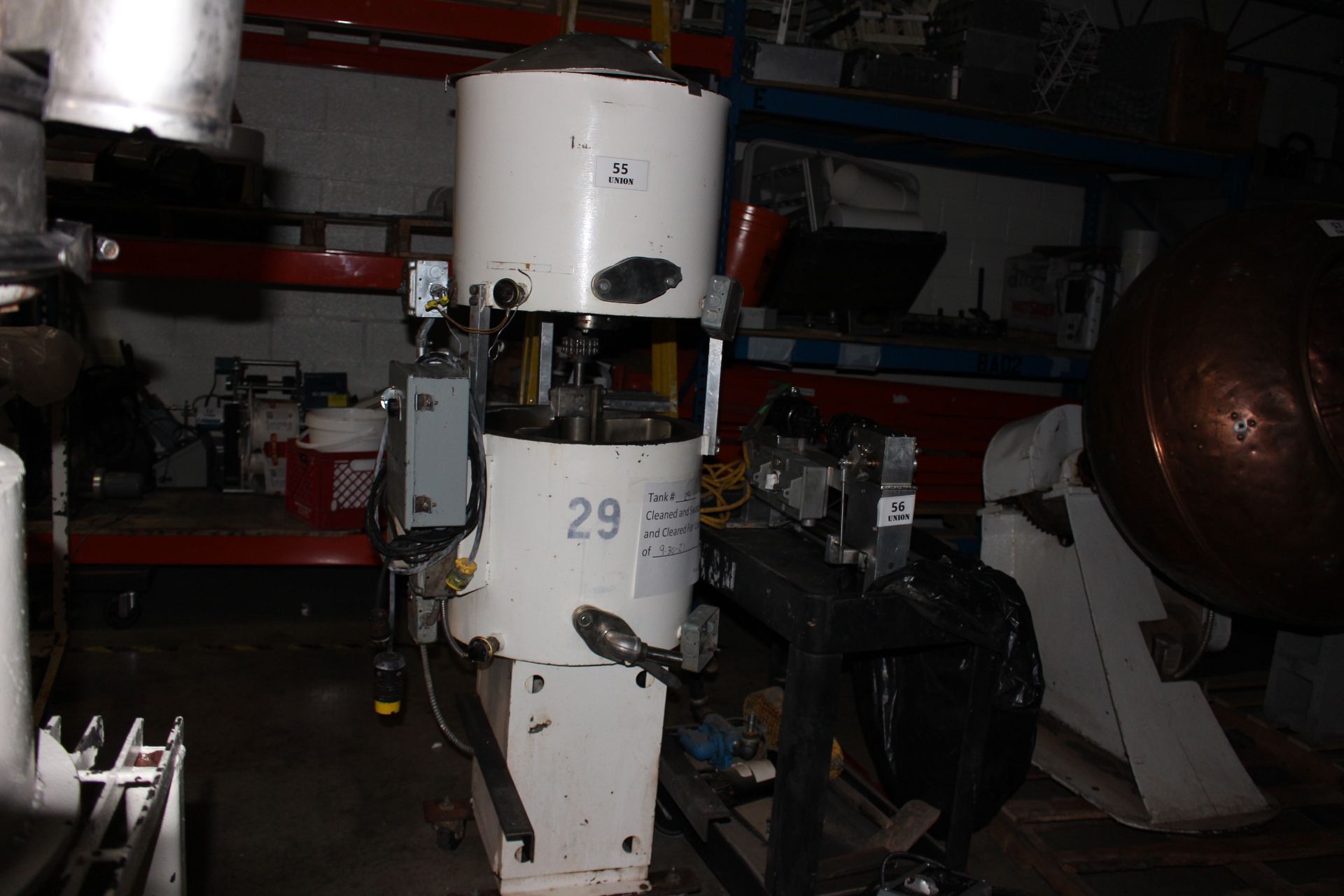 Asset 55- Elsighorst 125 lb/125 lb Stack Chocolate Melter, water jacketed and agitated tanks with