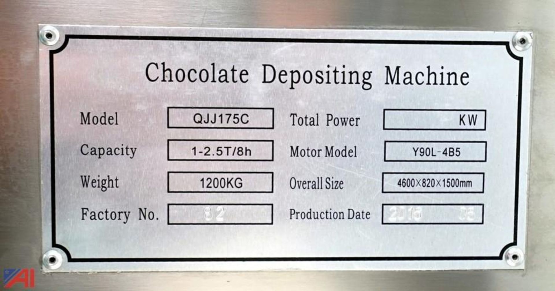 Asset 41 - Nantong Twinkle Machinery Equipment Co. One Shot Depositor Chocolate Molding Plant - Image 2 of 46