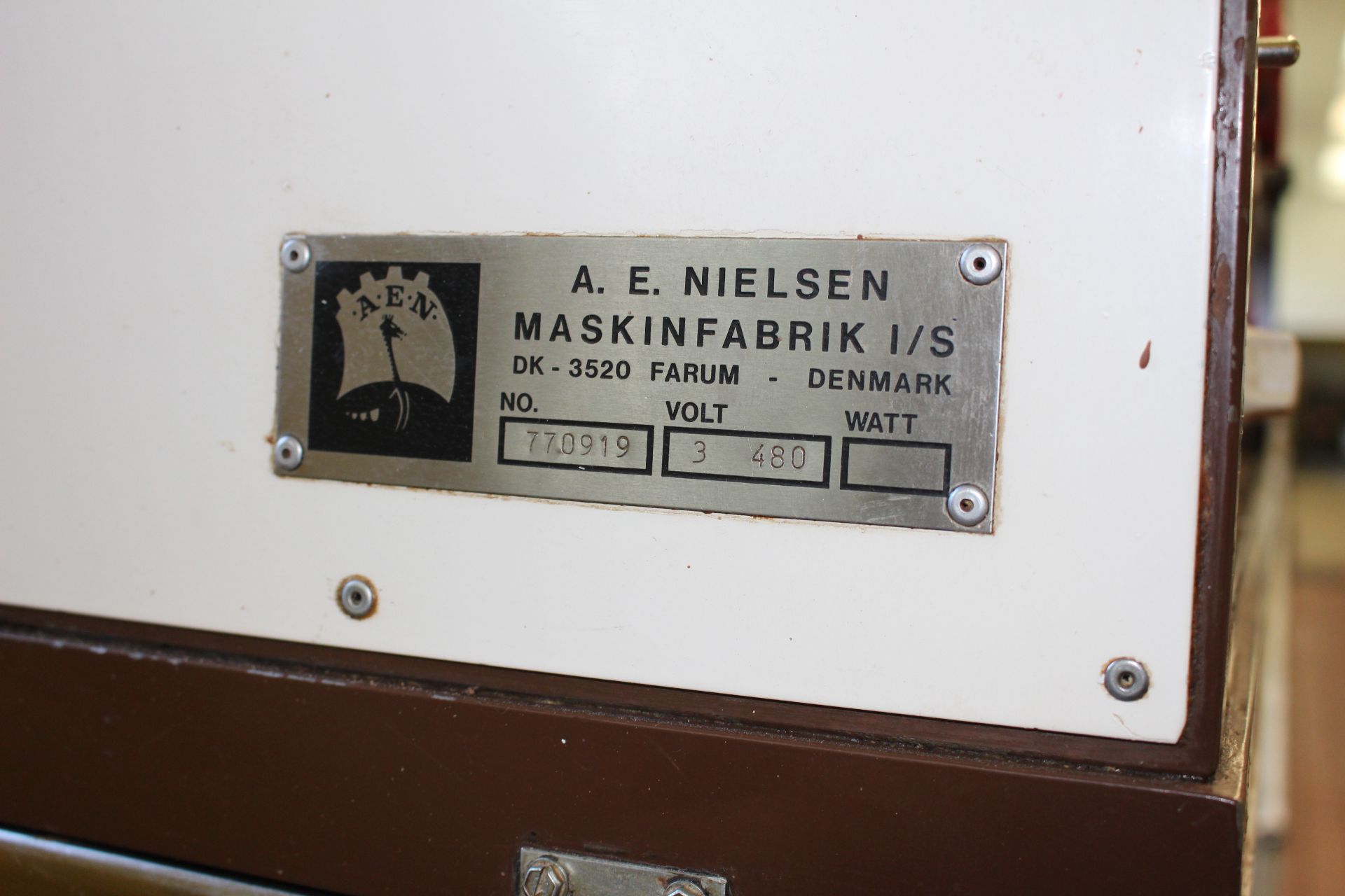 Nielsen 20" Double Enrobing Line with 6-ft long wire mesh infeed conveyor, Enrober with flow pan, - Image 4 of 14