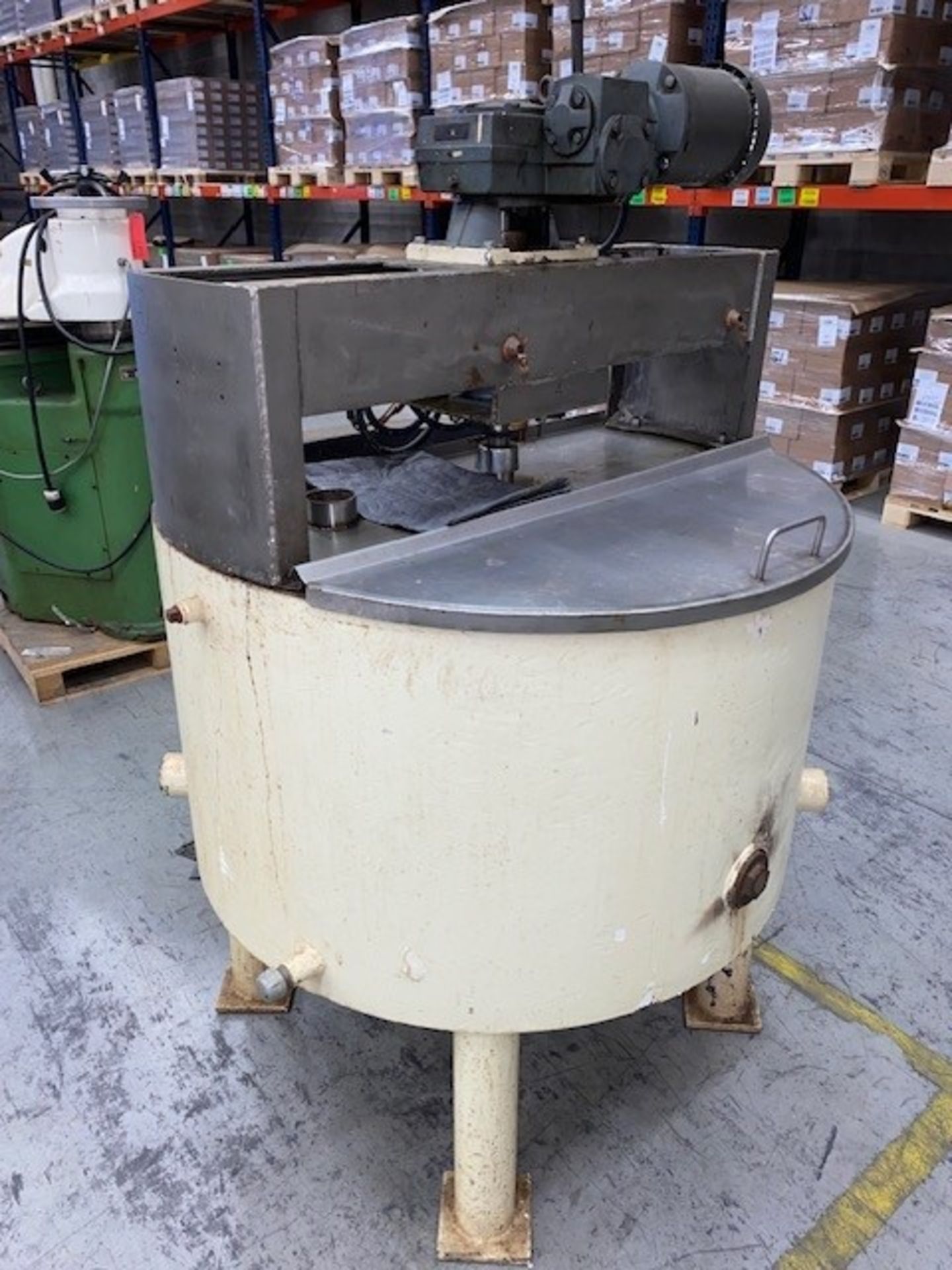 National Equipment 1000lb mild steel chocolate melter with water jacket, NO HEATER, agitator and - Image 2 of 3