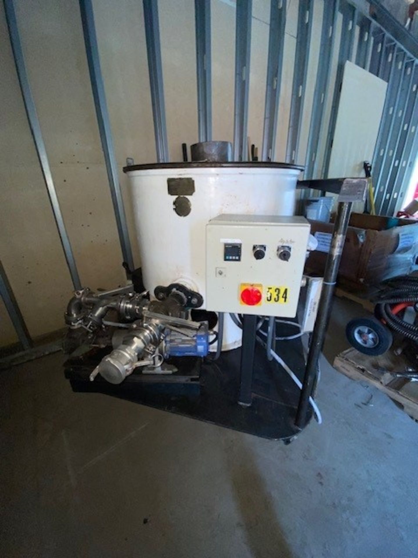 National Equipment 500lb mild steel chocolate melter with agitator, water jacket with immersion - Image 2 of 5