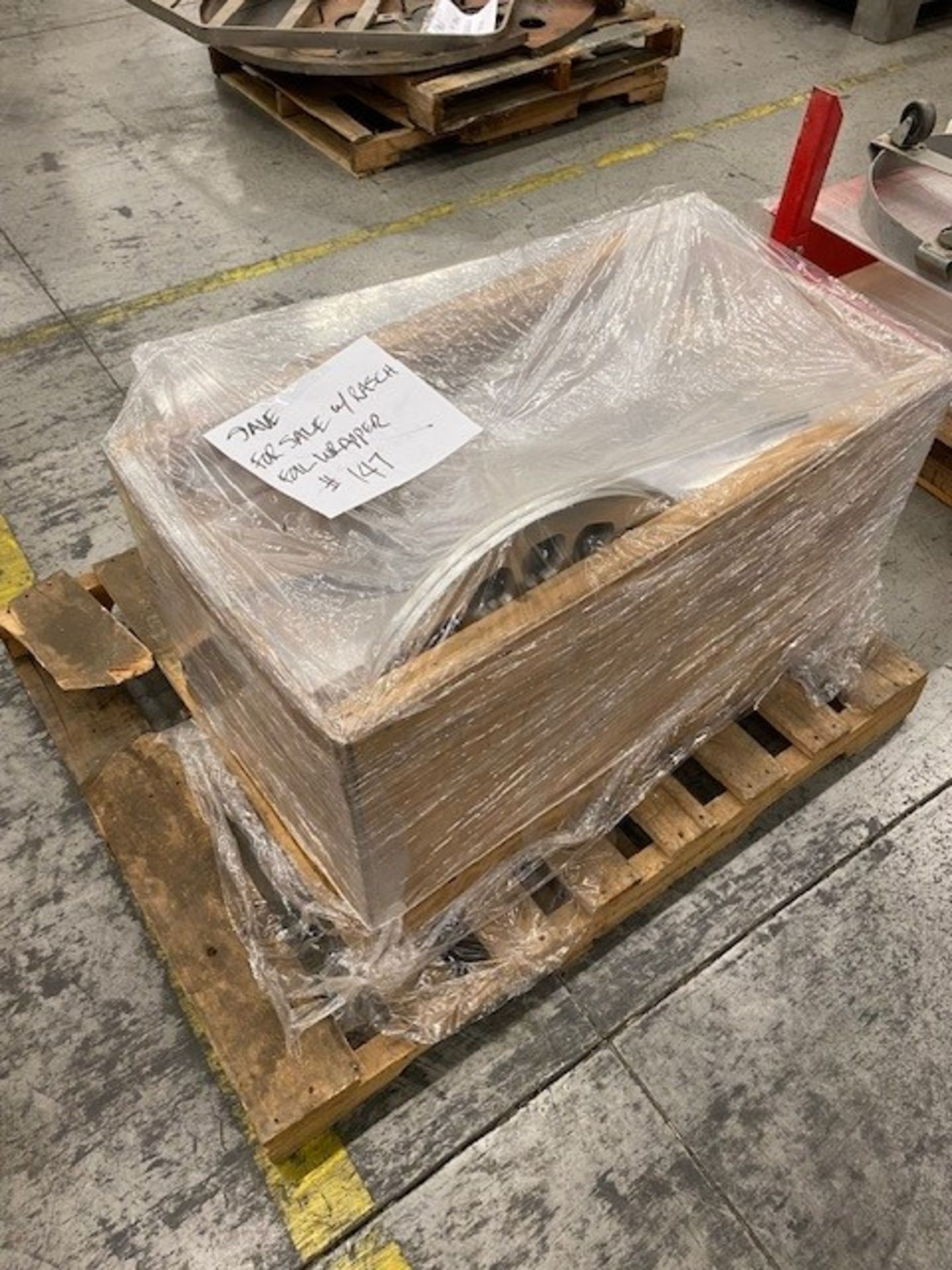 Rasch model RU-E foil wrapper serial number 3232 built new in 1980 with a pallet of parts set for - Image 3 of 3