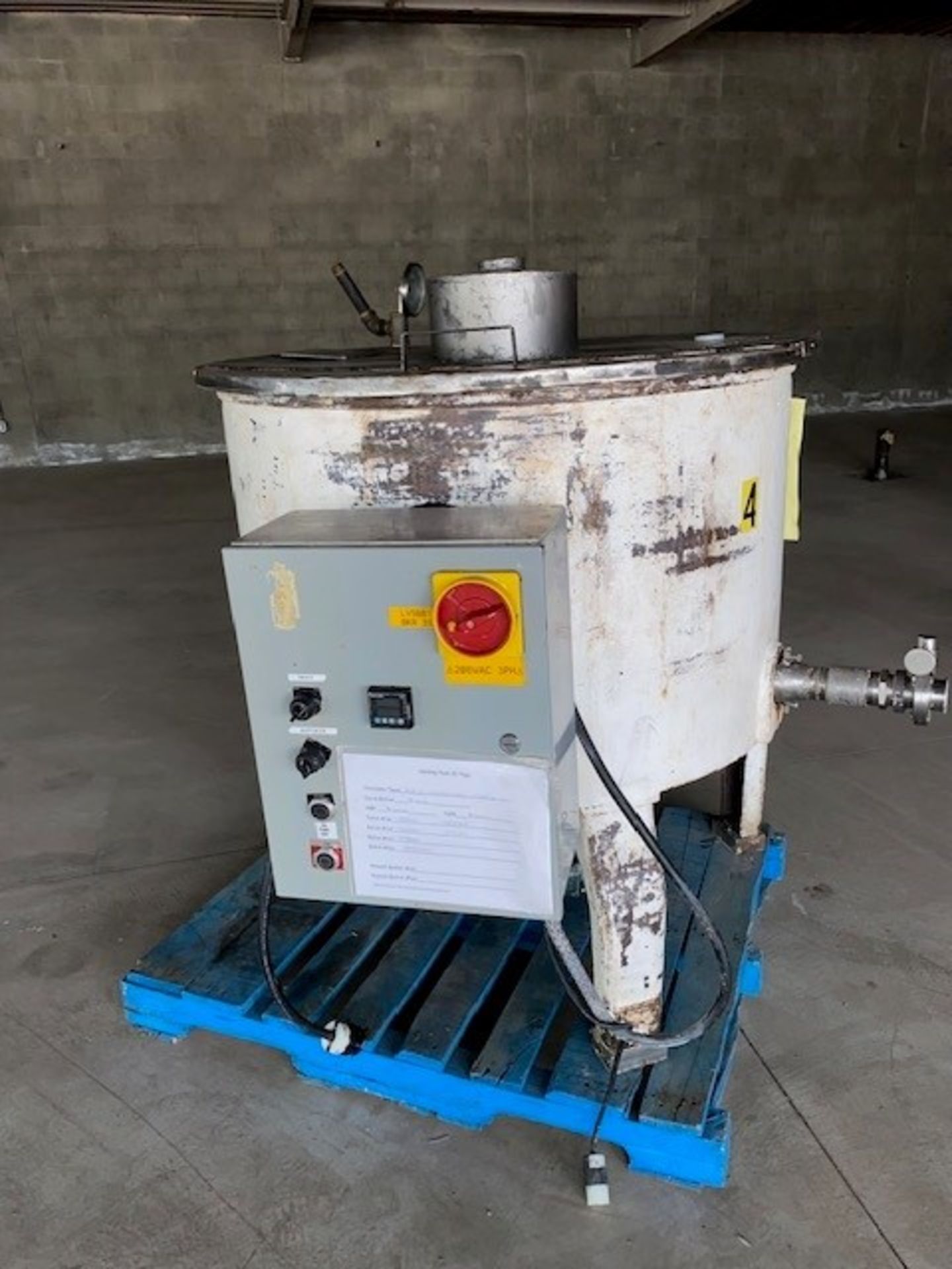 National Equipment 1000lb mild steel chocolate melter with water jacket, 1kW immersion heater, - Image 3 of 5