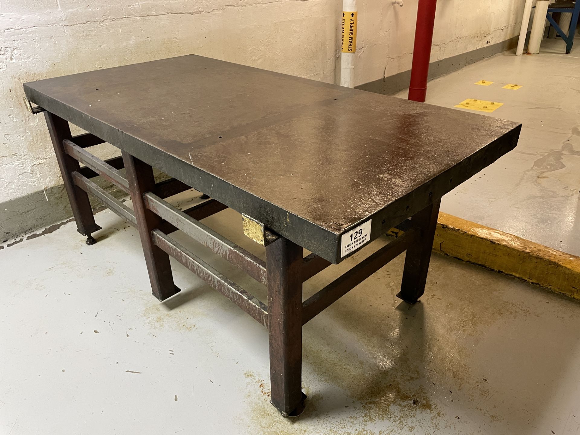 Asset 129 - Thomas Mills 3 x 6 ft carbon steel water cooled candy tables ~ Location: Canajoharie,