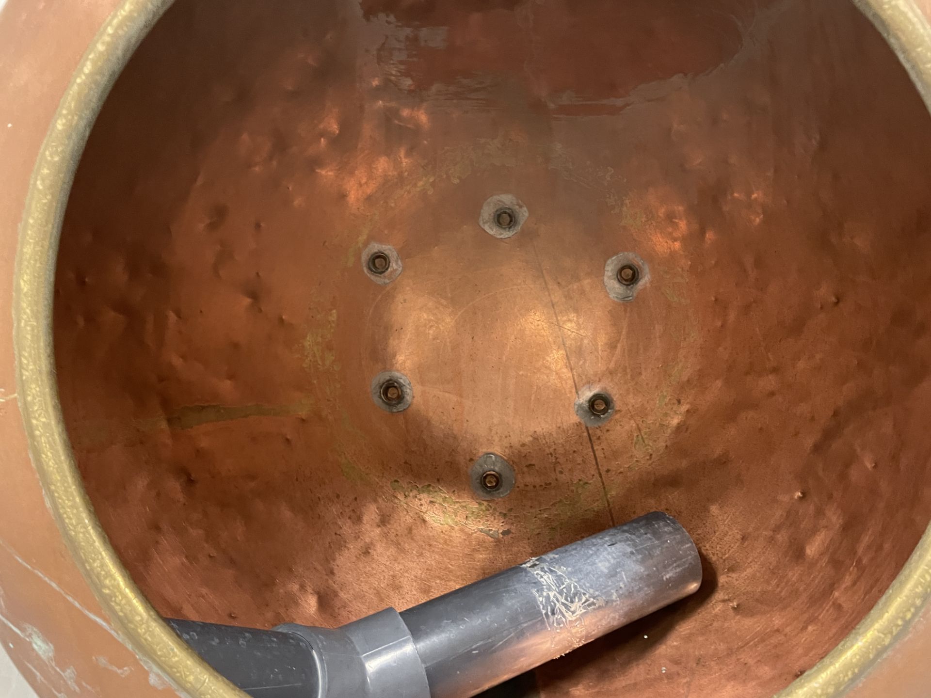 Asset 247 - Burkhard 38" diameter Copper Coating Pan with 34" deep x 24" diameter opening bowl on - Image 3 of 4