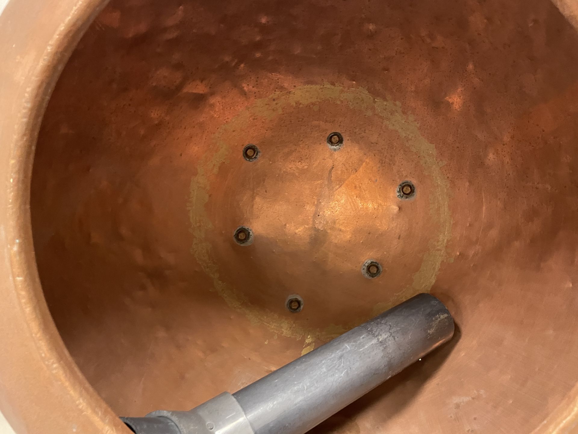 Asset 249 - Burkhard 38" diameter Copper Coating Pan with 34" deep x 24" diameter opening bowl on - Image 3 of 4