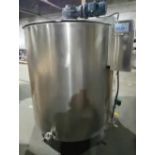 Delani 5000 lb Stainless Steel Chocolate Tank - Water jacketed and agitated (agitator shows light