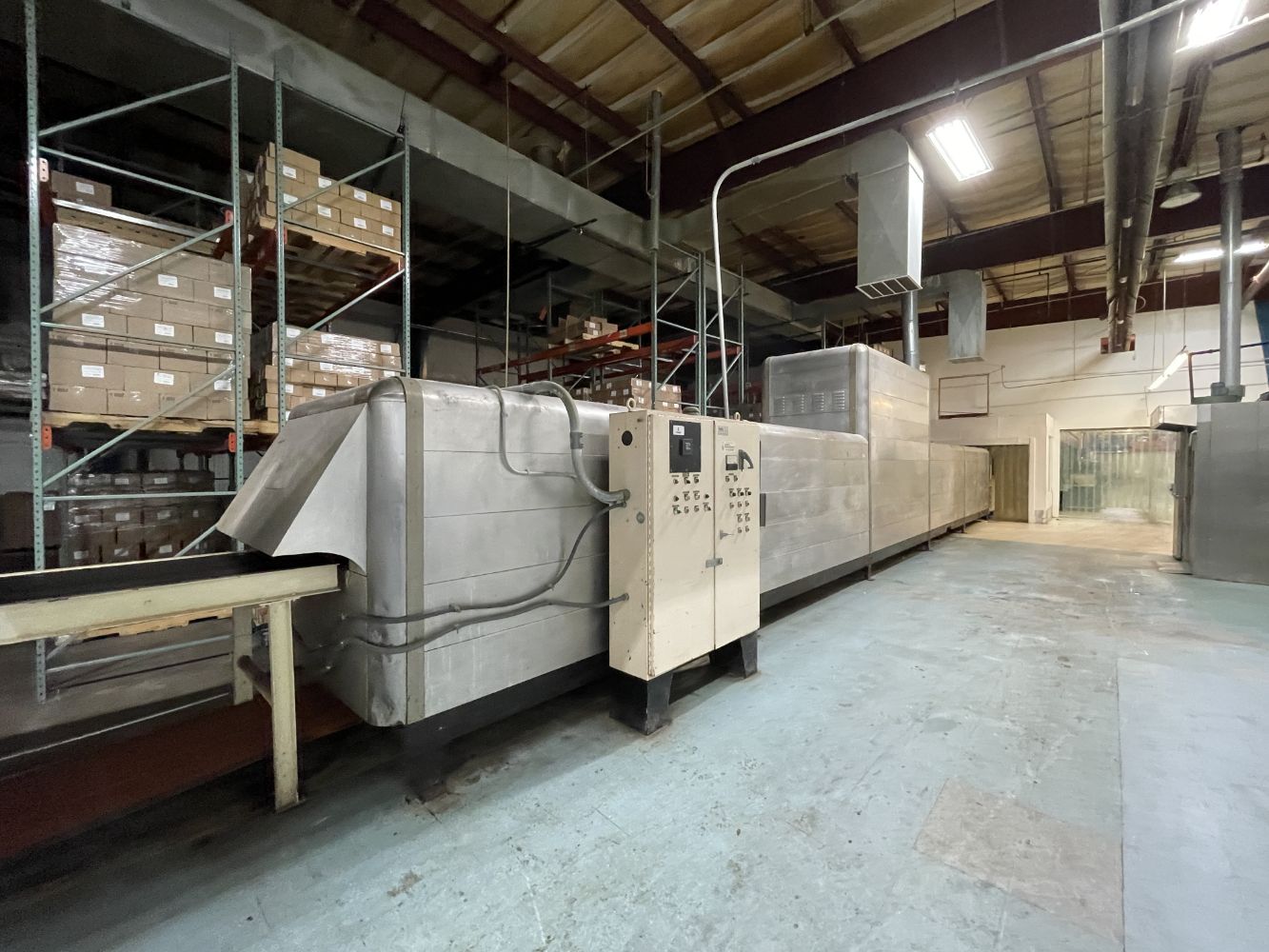 Cookie Bakery with Band Oven, Bread Stick Equipment, Rack Oven, Mixers, Flow and Shrink Wrappers