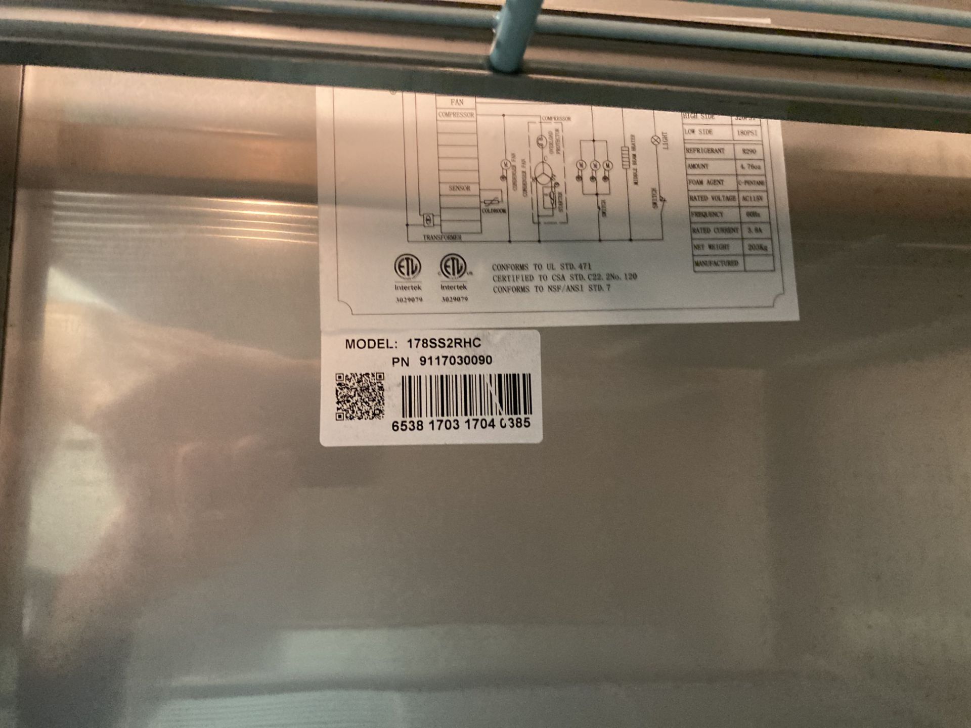 Avantco 178SS2RHC 2-Door Reach-In Refrigerator. ~ Location: Trindad, CO, US ~ Rigging: $0.00 Rigging - Image 4 of 4