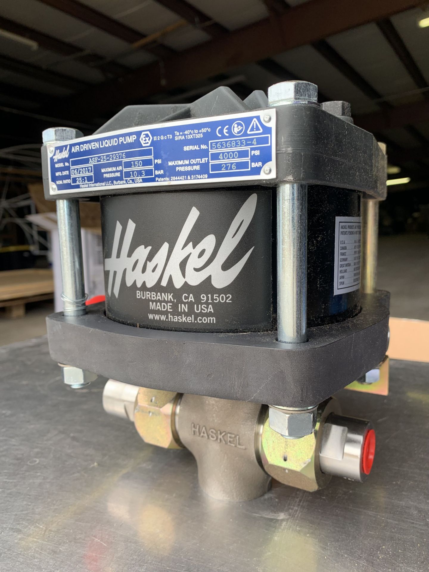Haskel ASF-25 Air Driven Liquid Diaphram Pump. New in box, never used. ~ Location: Trindad, CO, US ~