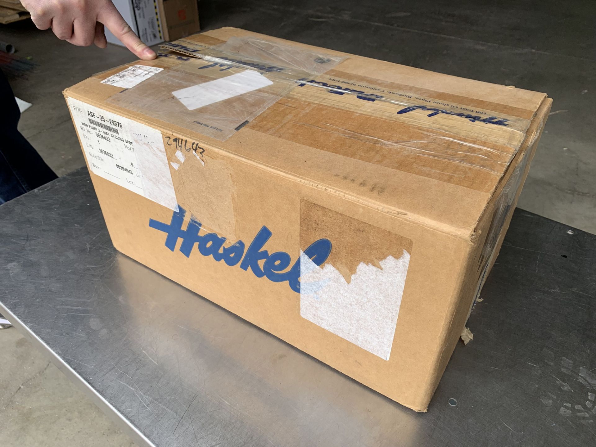 Haskel ASF-25 Air Driven Liquid Diaphram Pump. New in box, never used. ~ Location: Trindad, CO, US ~ - Image 9 of 9