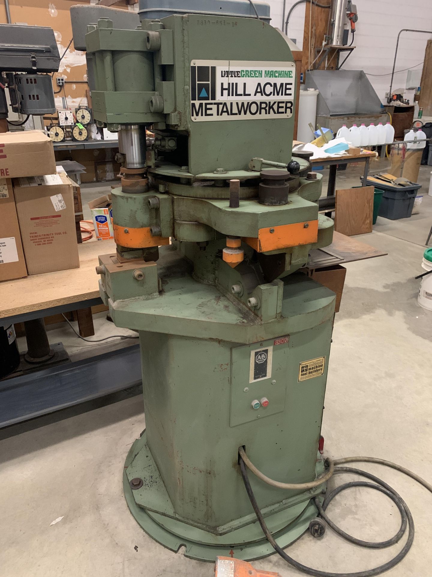 HILL ACME 30 Ton Metalworker w/ Punch Dies