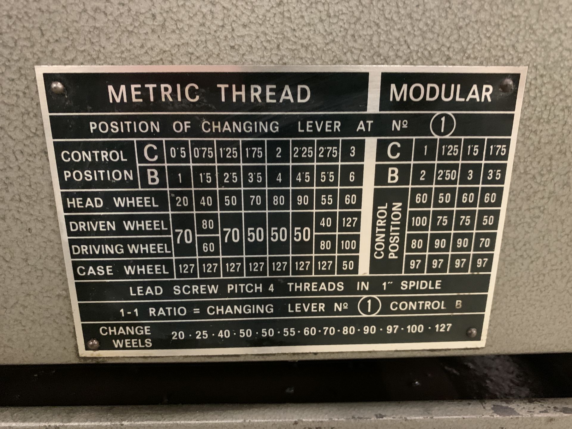 REPUBLIC 12 x 40 Engine Lathe w/ Tooling and Spare Parts - Image 16 of 28