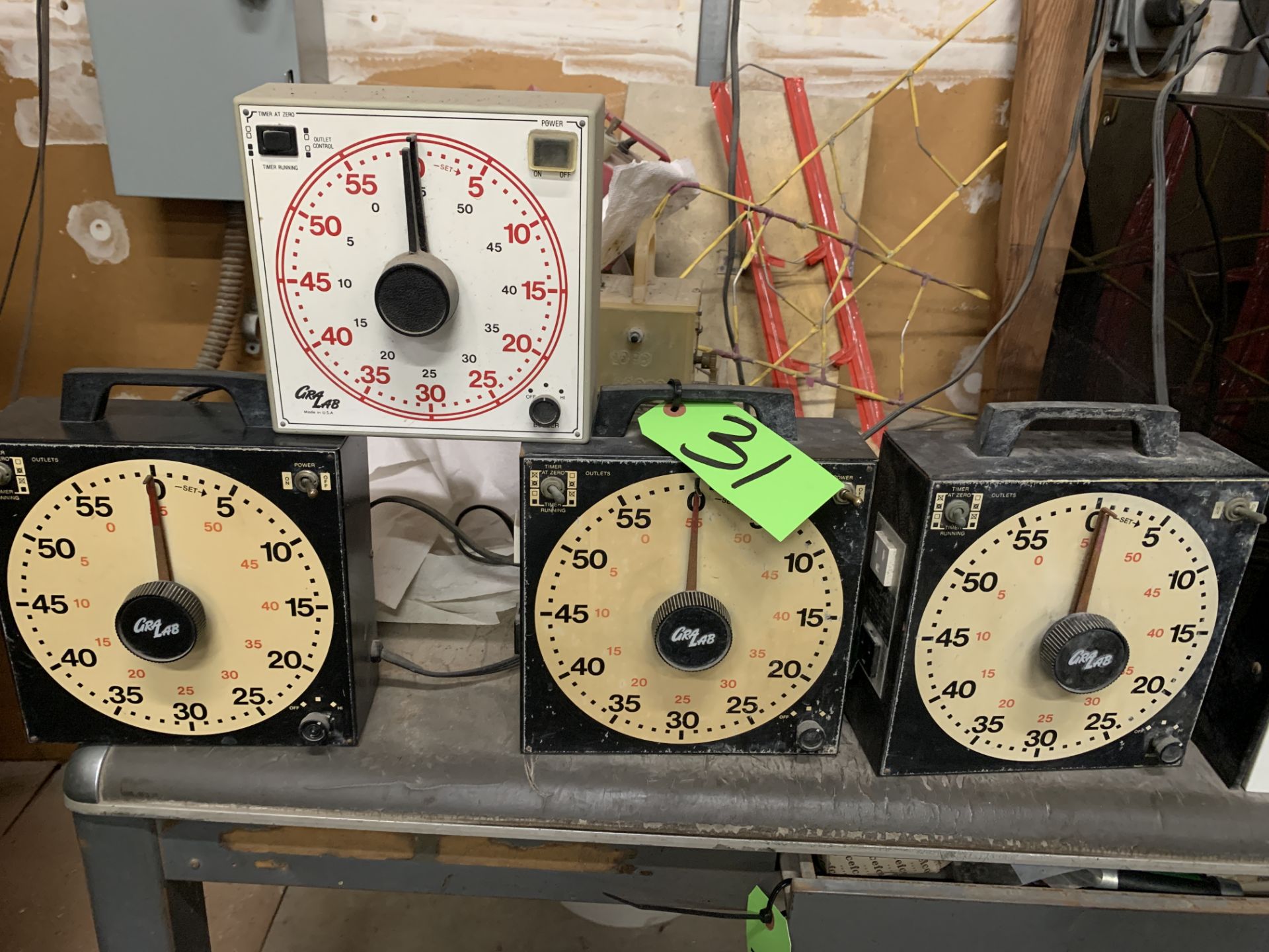 Lot of (4) GRALAB Electric Timers