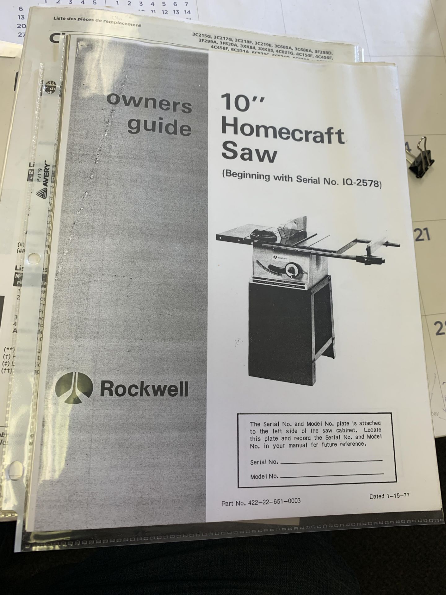 ROCKWELL 10" Homecraft Table Saw - Image 10 of 10