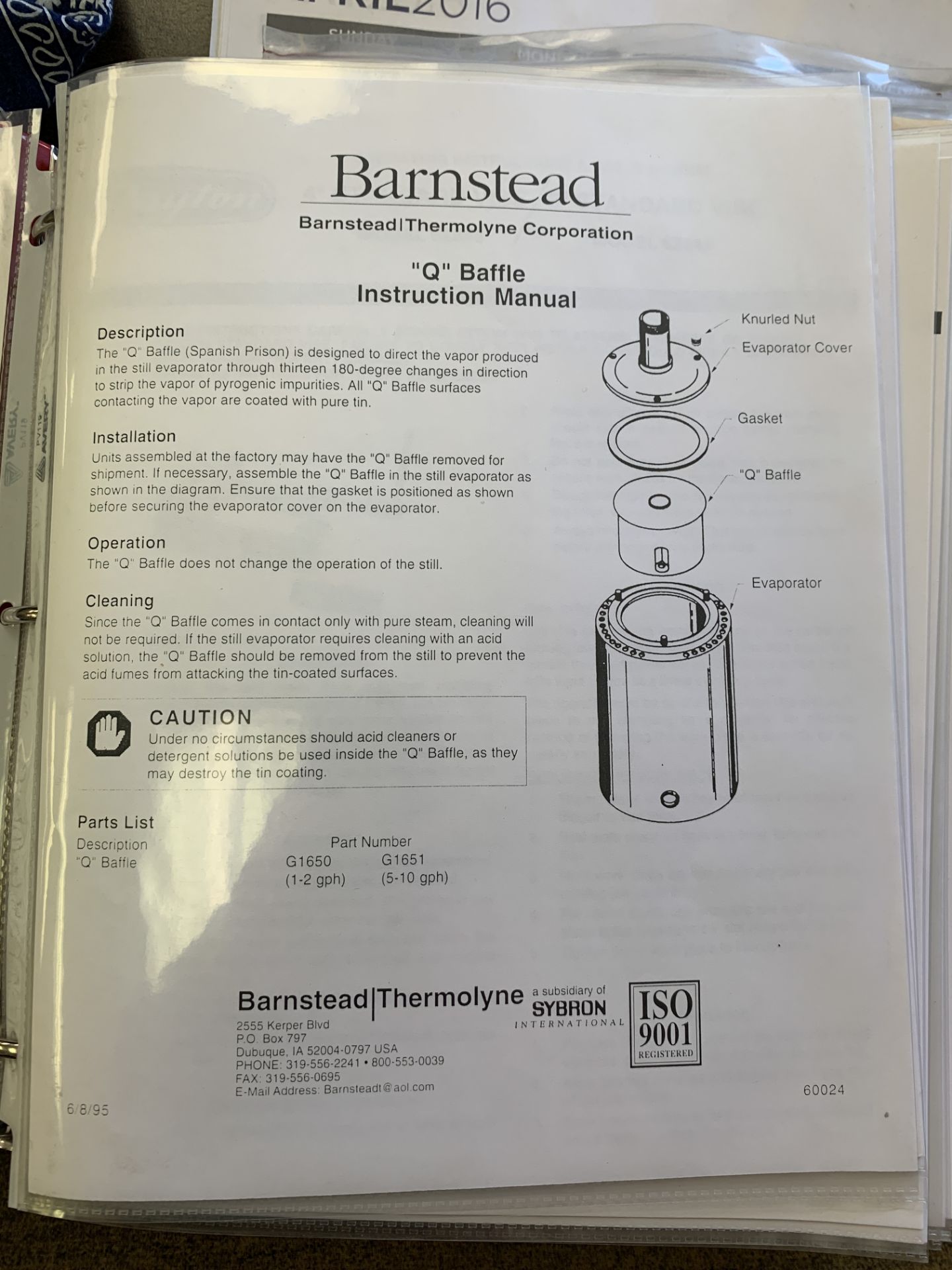 BARNSTEAD Thermolyne 5 GPH Water Still - Image 12 of 13