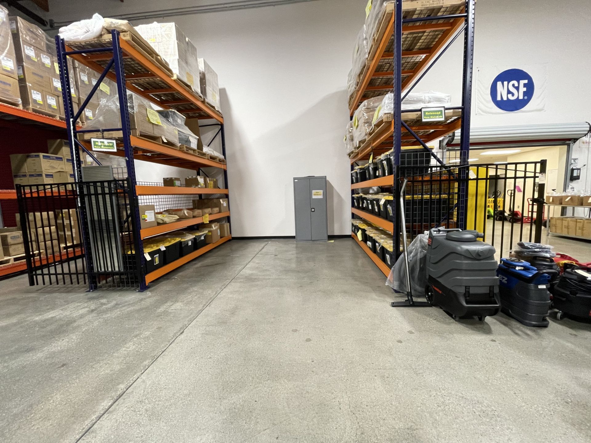 BLUE ORANGE PALLET RACKING SECTIONS