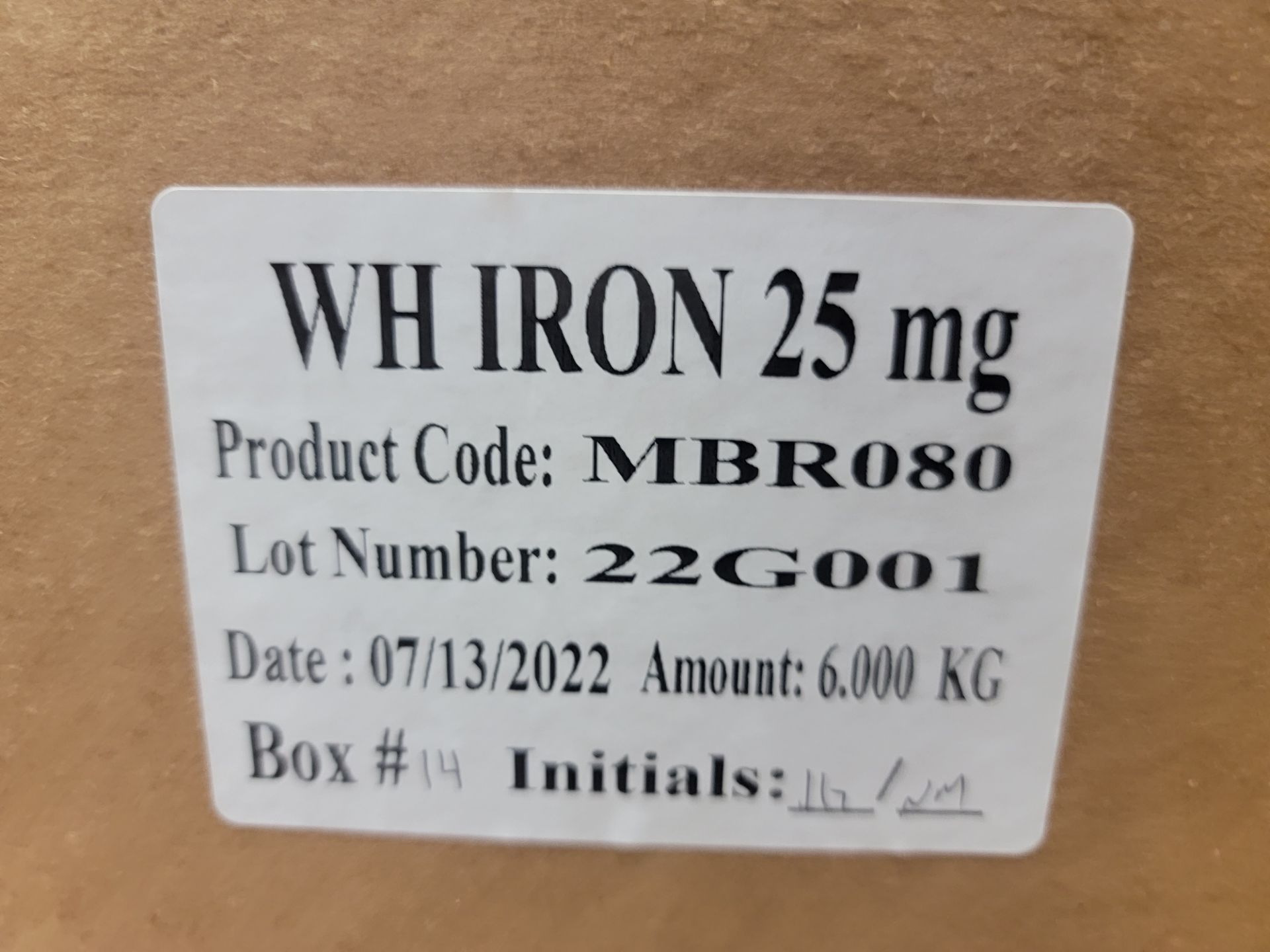 CASES OF WH IRON 25MG TABLETS BAG - Image 2 of 3