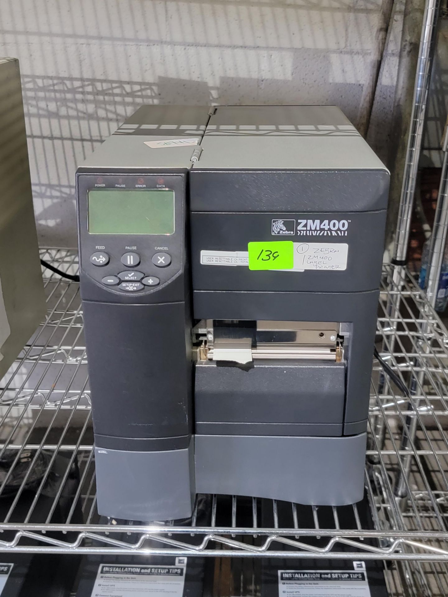 ZEBRA ZM400 LABEL PRINTER