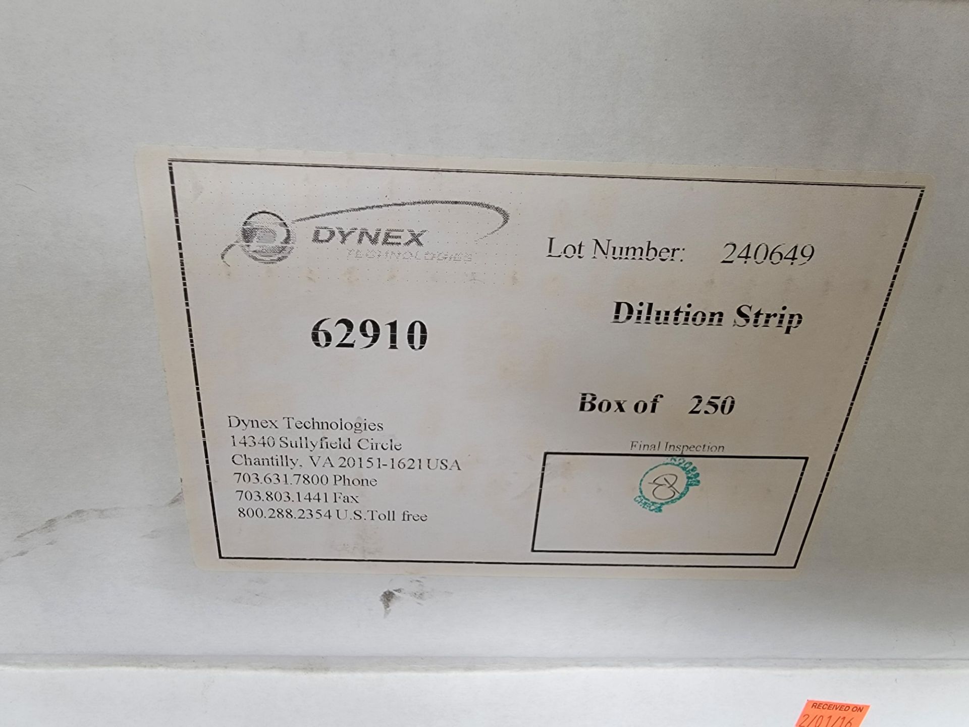 BOXES OF DYNEX DILUSION STRIP 62910 7X - Image 2 of 3