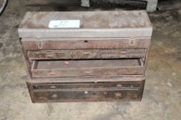 10-Drawer 2-Piece Flip-Top Machinist Toolbox (Missing 1 Drawer)
