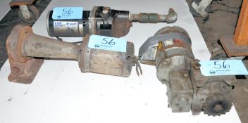 Lot-(2) Pumps and (1) Motor Under (1) Table