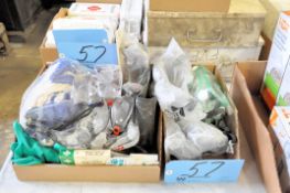 Lot-Safety Goggles, Glasses and Gloves in (2) Boxes