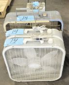 Lot-(3) Various Box Fans