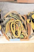 Lot-Safety Harnesses in (1) Box on Floor Under (1) Table