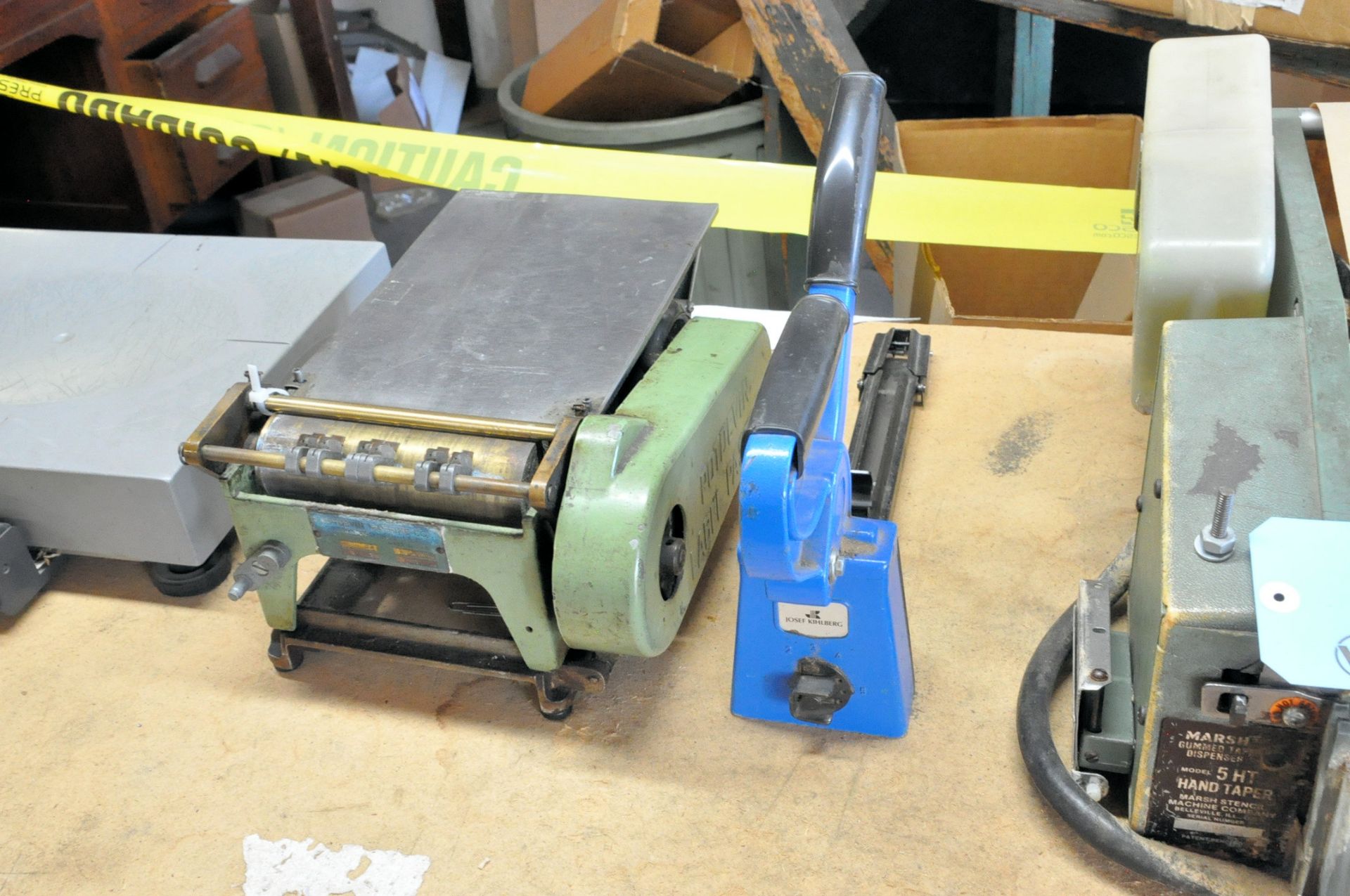 Lot-Marsh 5HT Hand Taper, (2) Kihlberg Pneumatic Box Staplers, (1) Kihlberg Manual Box Stapler, Etc. - Image 3 of 4