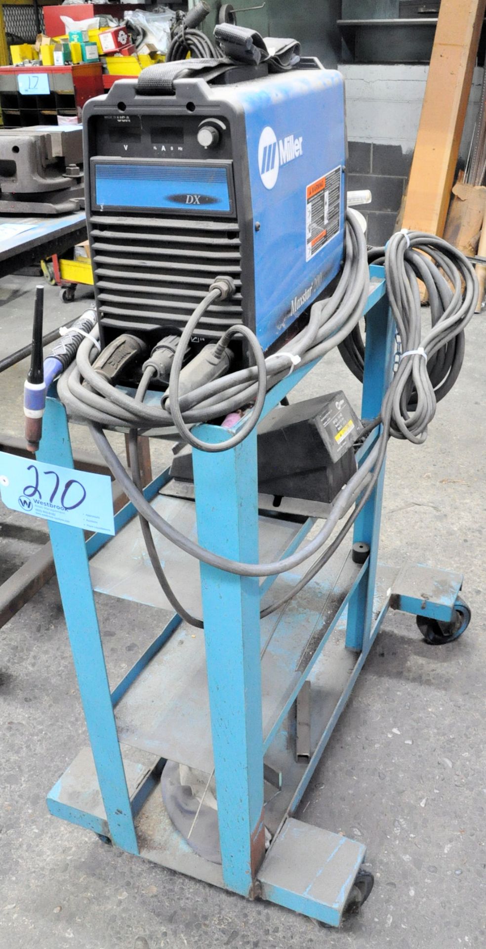 Miller Maxstar 200 DX, Portable Tig Welder, with Leads and Cart