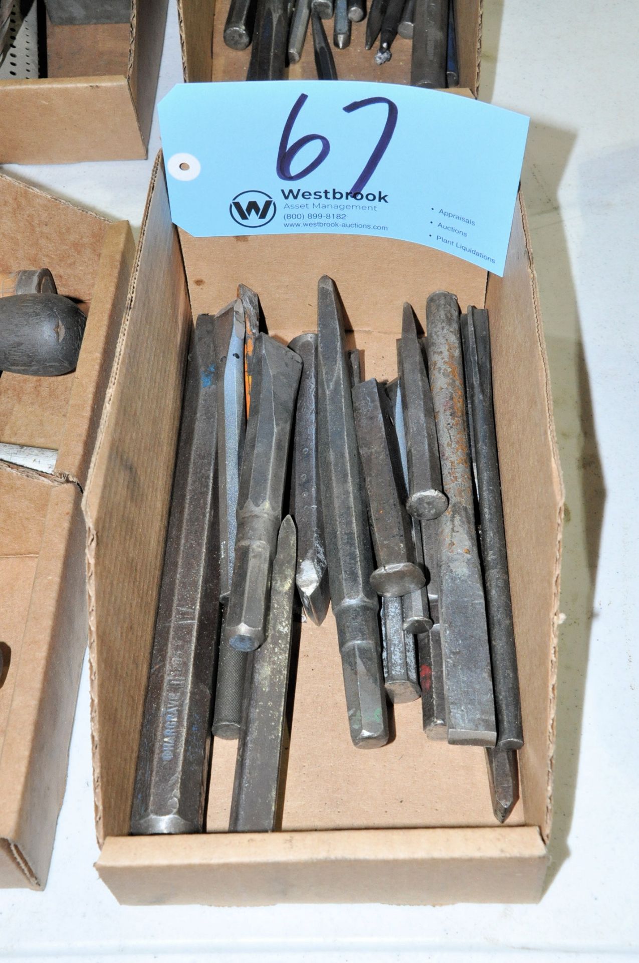 Lot- Punches, Drifts and Chisels in (2) Boxes - Image 2 of 2