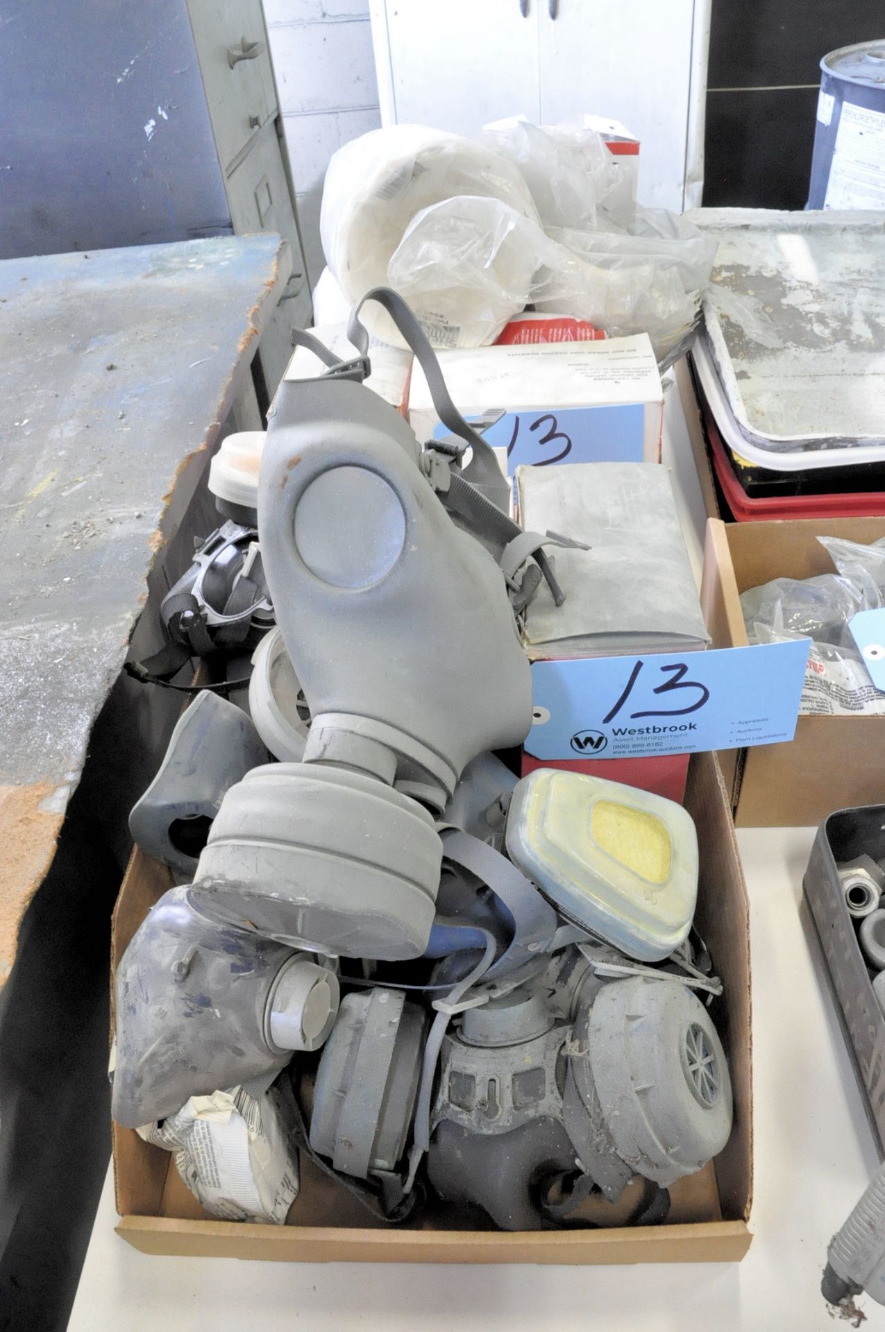 Lot-Vinyl Gloves, Respirators, Paint Strainers, Etc. in (4) Boxes - Image 2 of 4