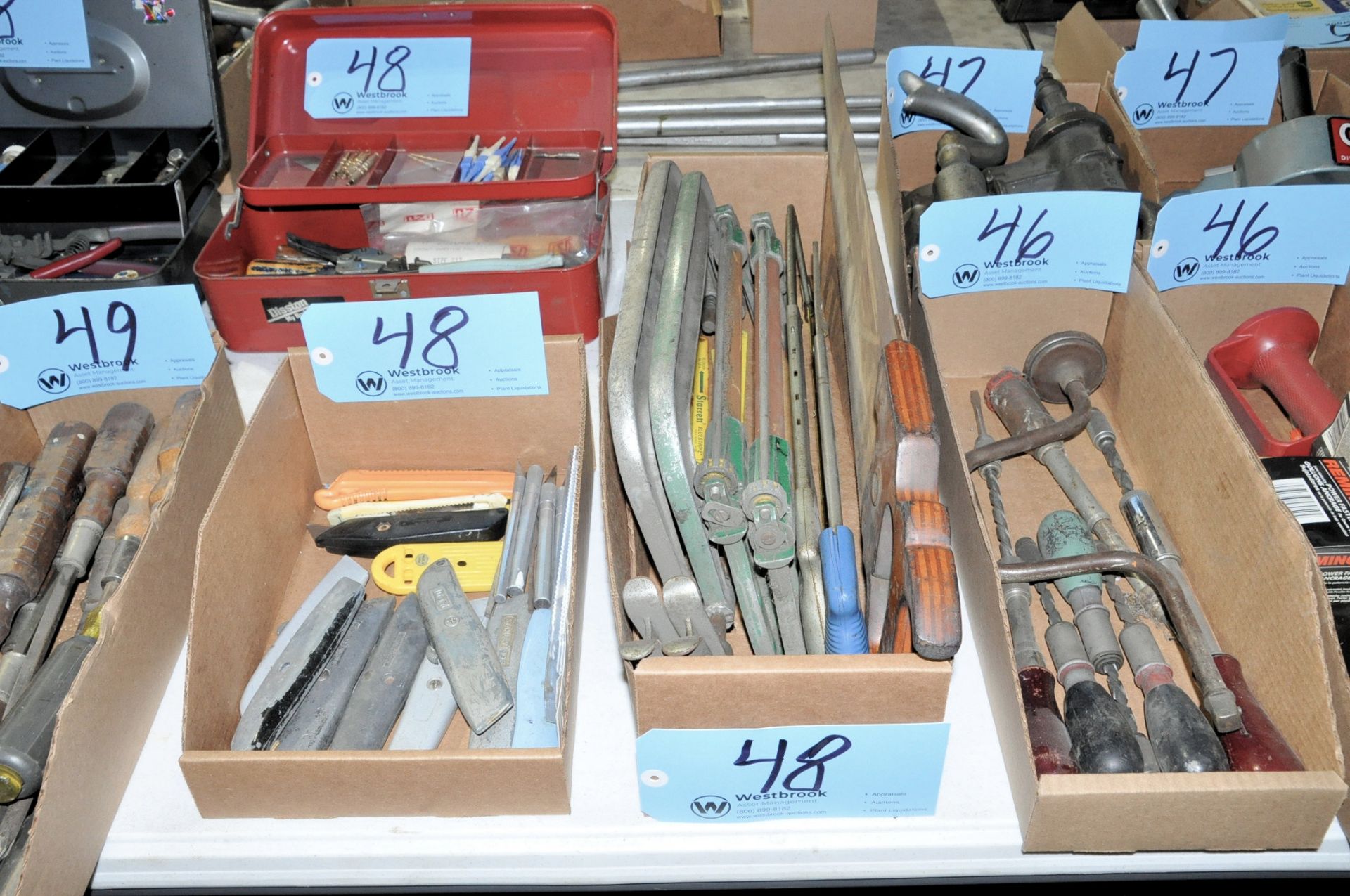 Lot-Hack Saws, Wood Saw, Knives and (2) Service Kits - Image 2 of 4