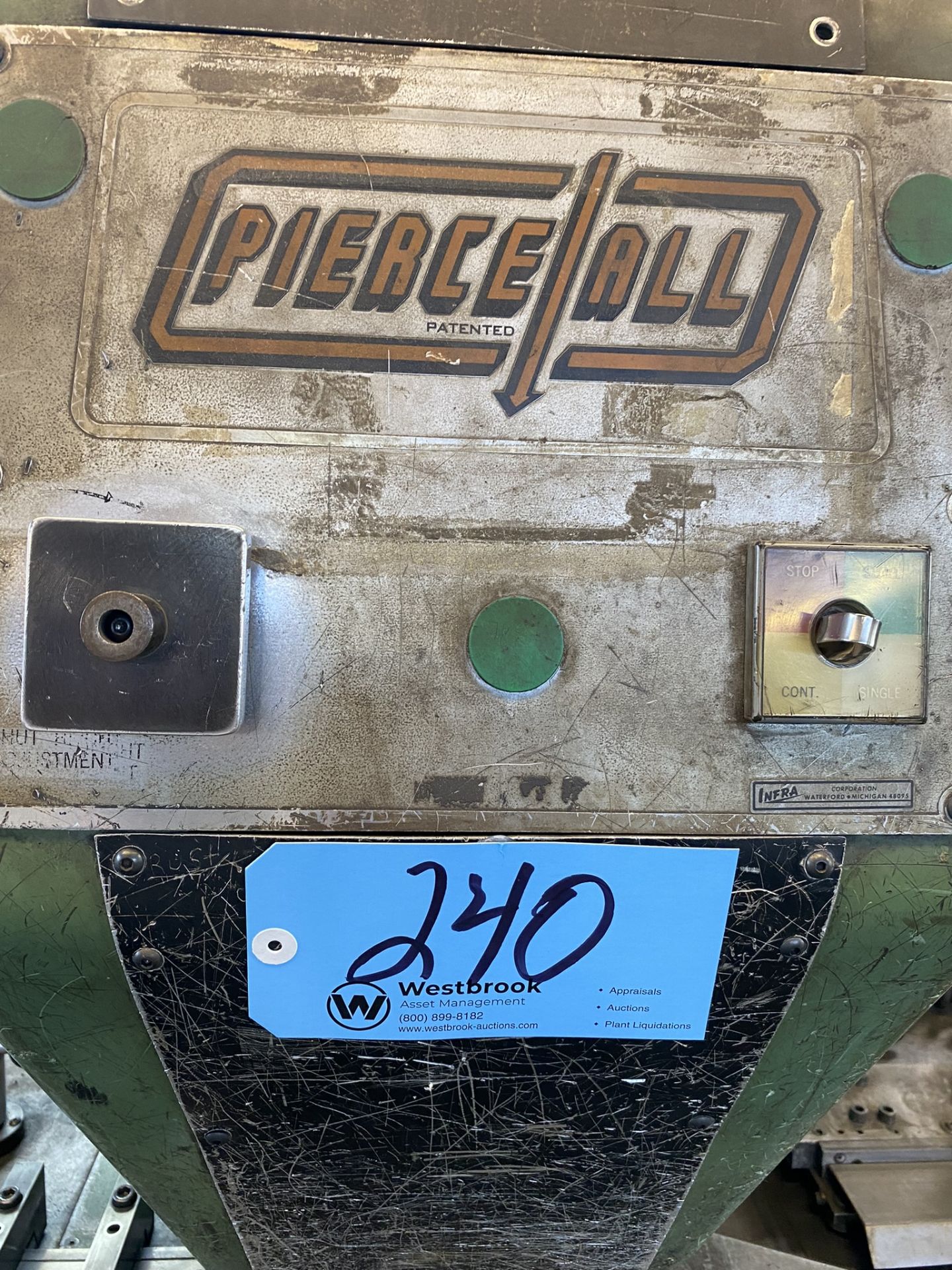 Pierce-All Perf-O-Mator Punching Machine w/ Tooling Cabinets full of Pierce-All Tooling, Duplicator - Image 10 of 10